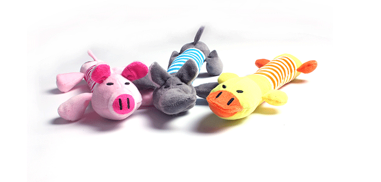 USPET pet toy dog ​​Teddy vocal toy mèo sang trọng vịt con lợn dải voi cung cấp - Mèo / Chó Đồ chơi đồ chơi cho chó pug
