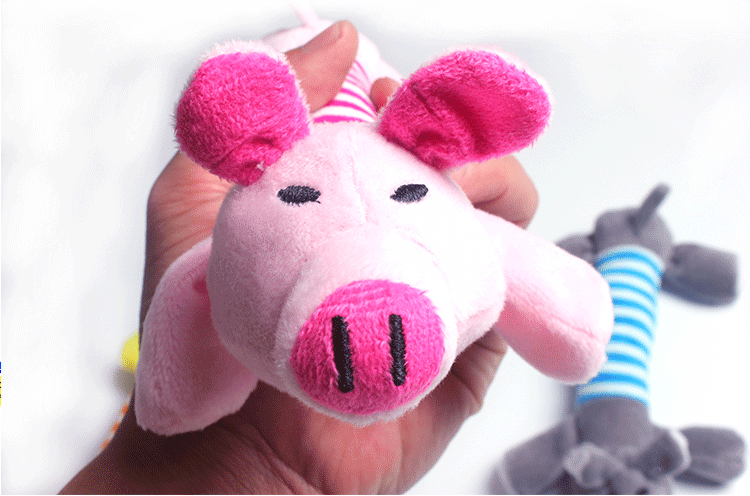 USPET pet toy dog ​​Teddy vocal toy mèo sang trọng vịt con lợn dải voi cung cấp - Mèo / Chó Đồ chơi đồ chơi cho chó pug