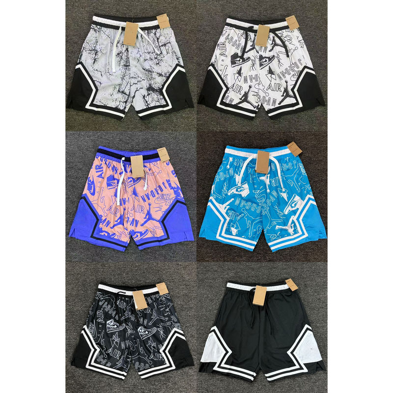 Flyer American-Style Basketball Shorts for Men and Women, Knee-Length, Loose Fit, Casual, Running, Fitness, Mesh, Breathable, Quarter-Length Shorts