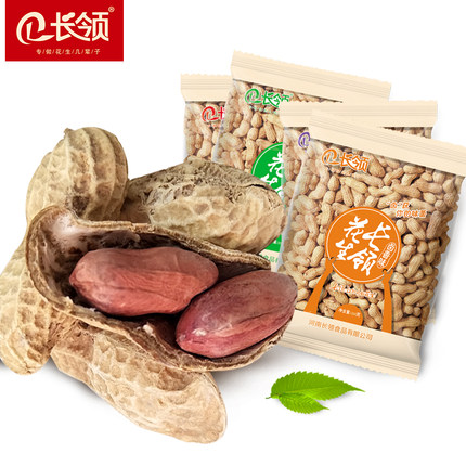 长领花生350g*2卤味咸干奶香蒜香口味烘炒坚果休闲孕妇儿童零食