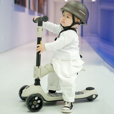 贝易至尊滑板车儿童1一3一6岁 遛娃神器四合一宝宝婴儿学步平衡车