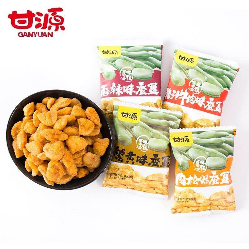 【甘源】蟹黄味蚕豆小零食500g