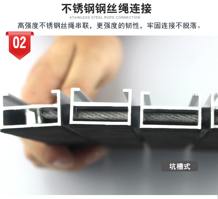 Nhúng sàn nhôm thảm cào pad trung tâm mua sắm ngoài trời chống trượt mat cửa chống bụi thảm khách sạn loại bỏ bụi cửa - Thảm sàn xốp sàn nhà