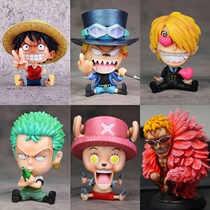 One Piece Lufei Choba Solon car decoration interior decoration creative central control Taiwan Airlines play doll Model Male