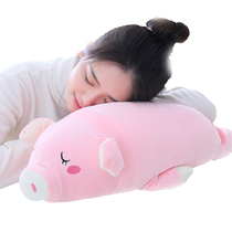 Plush toy pig cute wheat peddling pig pig doll lying pig big sleeping hand warm pillow cloth doll soft cute pig