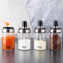 German Plazotta Seasoning Bottle Kitchen seasoning jar glass with spoon salt tank Seasoning Jar Seal Seasoning Box Home