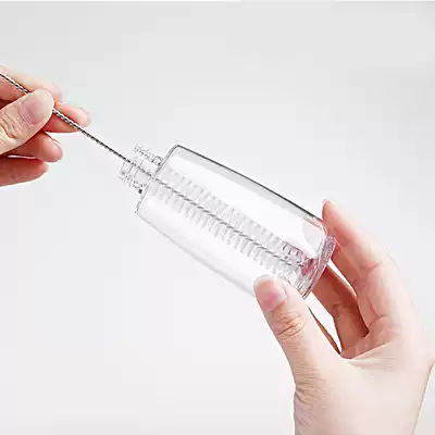 Bottle separation cleaning brush milk bottle suction tube cup glass dropper small pipe special suction pipe brush small brush plastic bottle