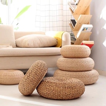 Tatami cushion bushel cushion day-style floor grass cushions straw woven circular rattan-knitted sitting mound thickened with sitting meditation mat