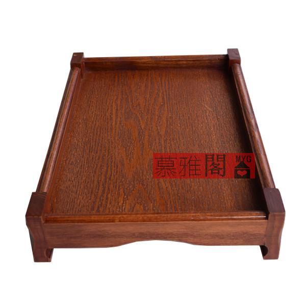 Phong cách Nhật Bản và gió đen khay gỗ rắn hình chữ nhật bằng gỗ tấm trà đặt khay trà Châu Âu khay trà - Tấm đũa gỗ cẩm lai