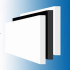 Imported pom board black white racing board color plastic rigid board