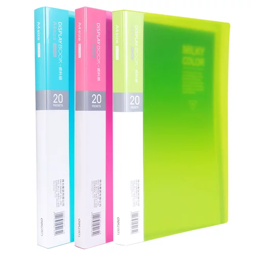 Цвет LISE Transparent A4 Книга данных маленькая свежая конфеты.