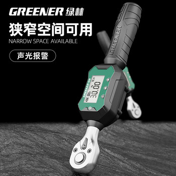Green Forest Electronic Torque Wrench Digital Spark Plug Torque Wrench Kilogram Wrench High Precision Fixed Torque Wrench Auto Repair