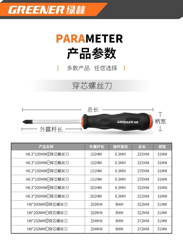 tô vít điện Rừng Xanh Bộ Tua Vít Hộ Gia Đình Đa Năng Đột Phá Lõi Tua Vít Cấp Công Nghiệp Hình Chữ Thập Hoa Mai Tua Vít bộ tua vít tua vít 3 cạnh