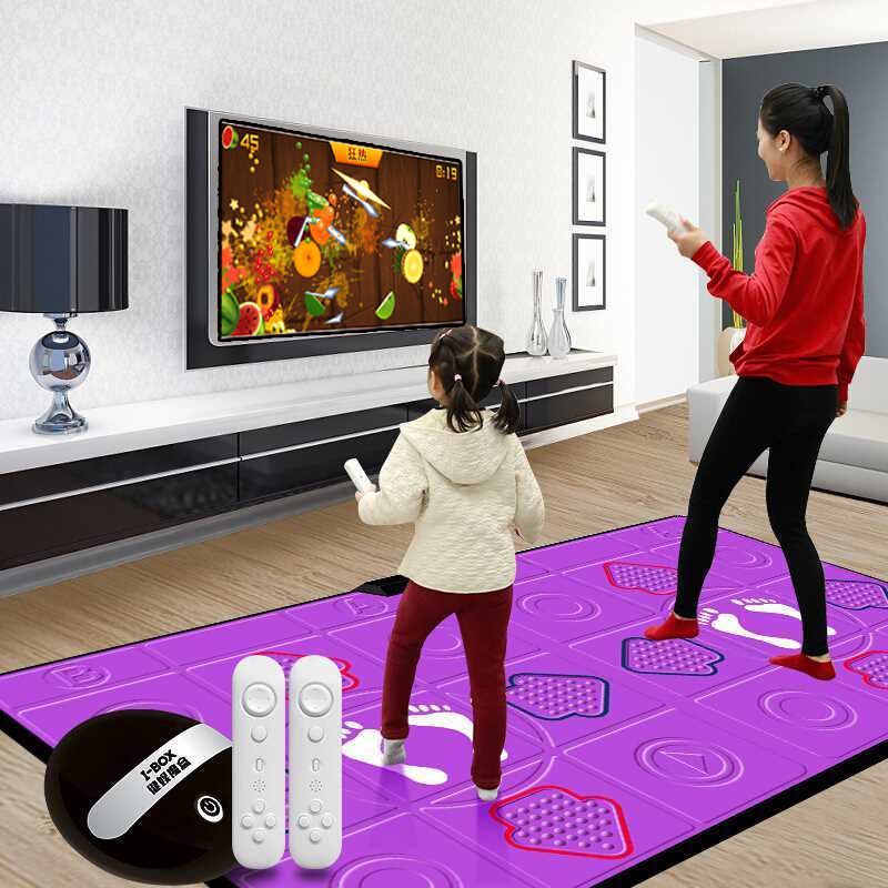 Cool Dance PU Dance Dancing Blanket Wireless Biathlon TV Computer Interface Hop Dance Machine Home Somber Running Children Consoles-Taobao