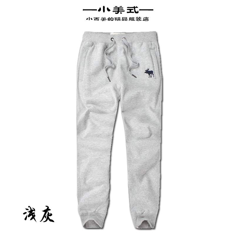 2018 mới quần Wei nam cộng với nhung dày mùa thu đông đông kích thước kín miệng quần bó sát mỏng phần chân xu hướng quần quần kaki