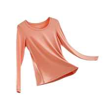 Catman DeRong Underwear Womens Heating and Warm Underwear Set Seamless Autumn and Winter Womens Lightweight Close-fitting Bottoming Shirt