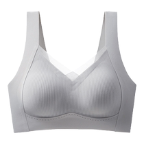 Catman sports bra womens pull-up push-up push-up small breasts secondary breasts anti-sagging beautiful vest-style bra 2024