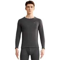 Catman thermal top mens velvet thickened heating winter bottoming shirt middle-aged and elderly mens thermal underwear upper body