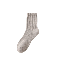 Catman wool socks mens mid-calf stockings autumn and winter thermal storage warm plus velvet thickened towel socks antibacterial and deodorant