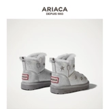 Зимние детские нескользящие короткие сапоги, флисовые туфли, мягкая подошва, подходит для подростков