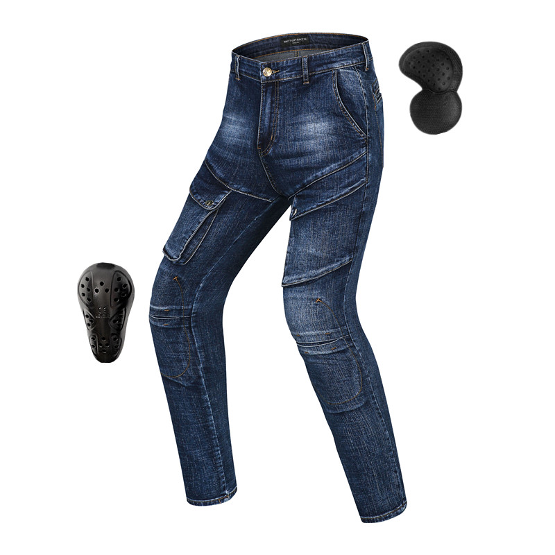 Motorcycle riding pants for men and women casual outdoor racing pants knight motorcycle pants windproof slim fit anti-fall belt protective gear