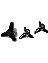 Triangle Arrow Knob Copper Inner Tooth Fastening Handle Y Three-arm row knob bolt M8 M10 M12