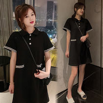 Pregnancy Woman Dress Summer Dress Dress Dress 2021 New Fashion Summer Short Sleeves Mid Length Summer Dress Spicy Moms Blouse