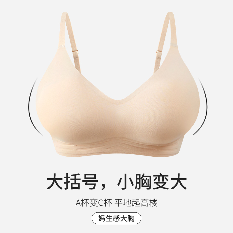Expanded Bra for Women, Seamless, Thickened Cup, Large U-Back, Small Chest Appears Larger, Push-Up, 2026 New Popular Style, Cartoon Chest Bra Expanded Bra for Women, Seamless, Thickened Cup, Large U-Back, Small Chest Appears Larger, Push-Up, 2026 New Popular Style, Cartoon Chest Bra