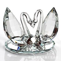 Crystal swan wedding gift creative Crystal swan home decoration Wedding room decoration housewarming wedding gift