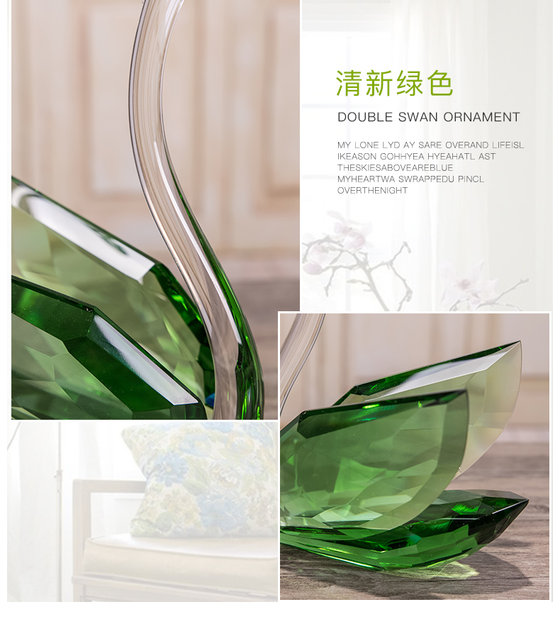 Crystal swan thời trang quà tặng đám cưới thực tế món quà cưới sáng tạo trang sức nhà mới cưới các đồ vật để trang trí nhà ở