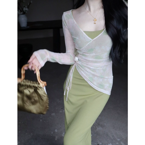 Дизайнерское платье, комплект, китайский стиль, облегающий крой