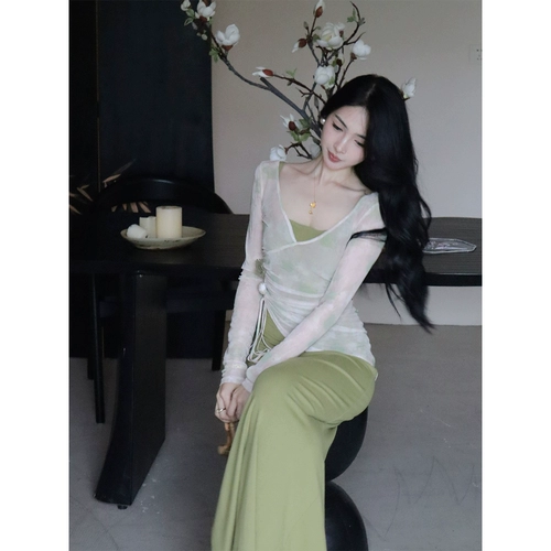 Дизайнерское платье, комплект, китайский стиль, облегающий крой