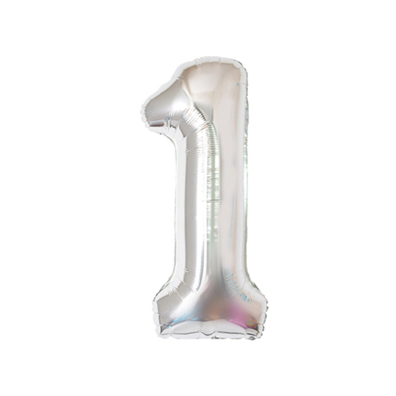 Chestnut & / 32 Inch Us Digital Silver 132 inch aluminum foil number Gold Silver Black Gradients Optional Wedding marry arrangement 0 reach No.9 code Optional Aluminum film balloon