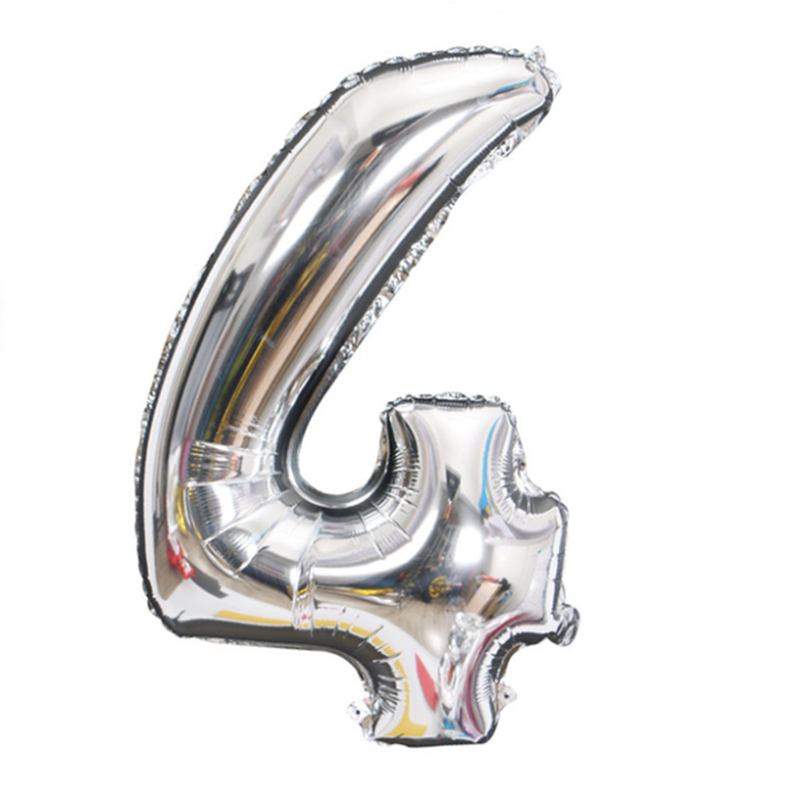 30 Inch Old Digital Silver 432 inch aluminum foil number Gold Silver Black Gradients Optional Wedding marry arrangement 0 reach No.9 code Optional Aluminum film balloon