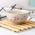 Sáng tạo kiểu Nhật bằng sứ tuyết bộ đồ ăn màu đỏ hoa men màu khỏe mạnh bát nhà gốm sứ bát đĩa bát lớn bát ăn cơm đẹp Đồ ăn tối