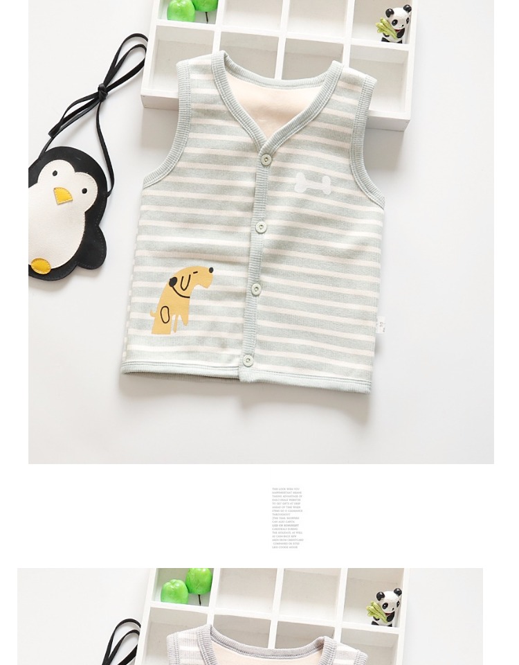 Áo ấm trẻ em vest vest cotton cộng với nhung dày trẻ em bé áo ấm vai nam mùa đông nữ - Áo ghi lê ao gile cho be so sinh