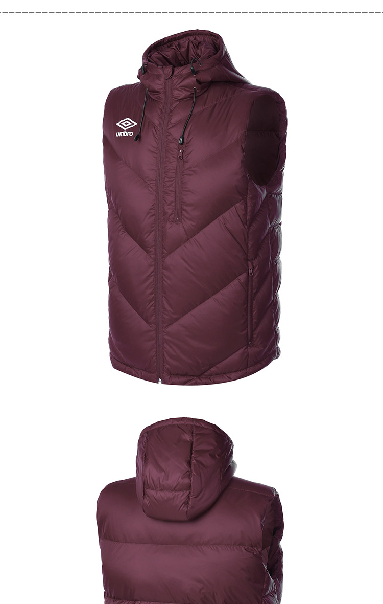 Umbro UMBRO của nam giới mùa thu và mùa đông sinh viên mới xu hướng thể thao giản dị xuống vest ấm xuống áo khoác vest áo ba lỗ adidas nam
