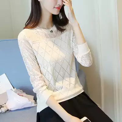Hollow Lace Top Women Summer Short Thin Pullover 2021 New Small Shirts Loose Knitting Women base shirt