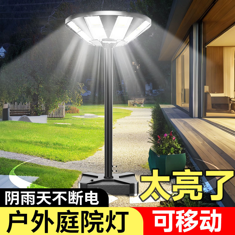 2026 New Solar Outdoor Garden Lights, Home Landscape Lights, Human Body Sensor Lighting, Flying Saucer Villa Street Lights