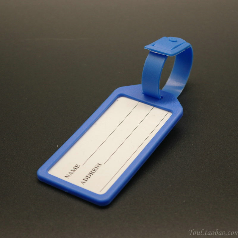 Raw material production of large durable plastic luggage tag consignment tag tag classification card travel trolley case hanging tag