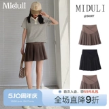 Летняя мини-юбка, осенняя юбка в складку, летняя одежда для беременных, А-силуэт, подходит для подростков