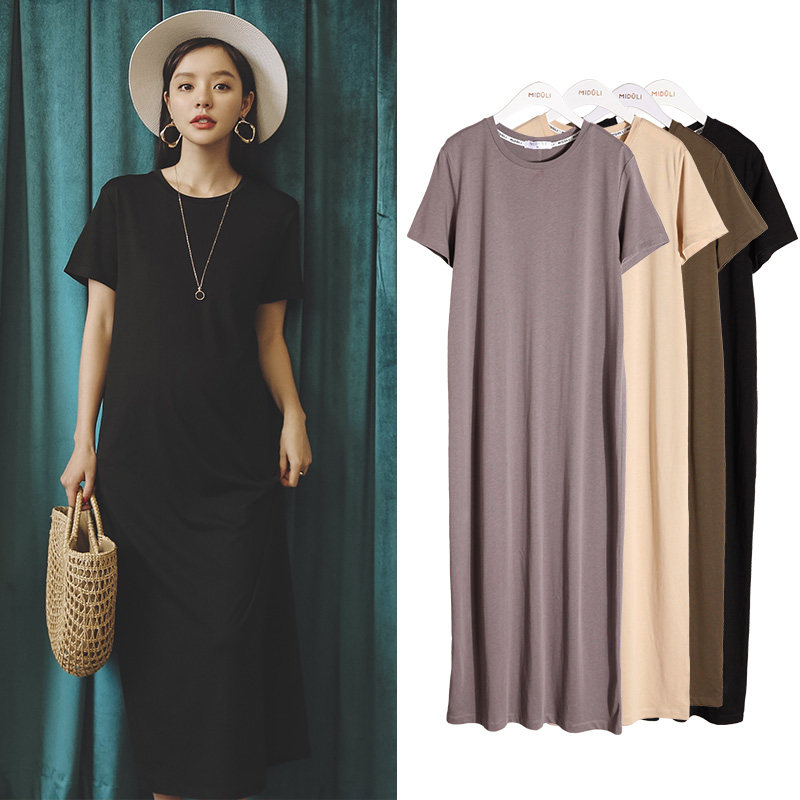 Pregnant women dress summer loose short sleeve T-shirt skirt children spring summer long dress maternity dress big size maternity summer dress