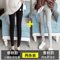 Весна и осенний котенок активный черный+пружина и осень чистый цвет светло -серый