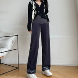 Осенние бархатные утепленные весенние штаны для отдыха, свободный прямой крой, подходит для подростков