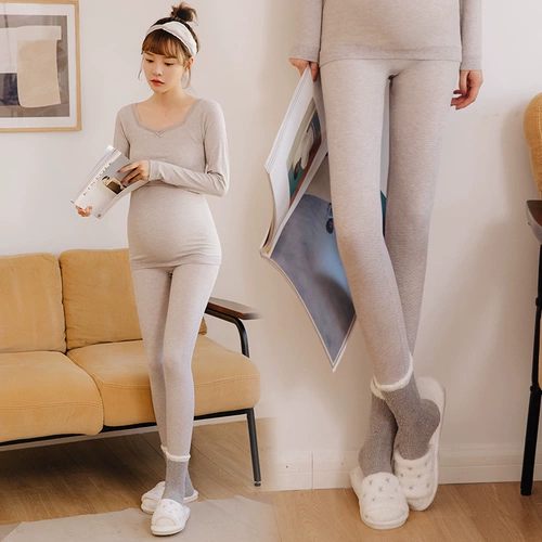 Термобелье, штаны для беременных, удерживающие тепло леггинсы, большой размер