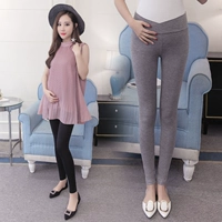 Quần bà bầu eo thấp Quần bà bầu legging hè mùa hè quần dài mùa thu 2019 xuân hè mới mặc quần mùa thu - Phụ nữ mang thai quần / quần bụng quần bầu ngắn