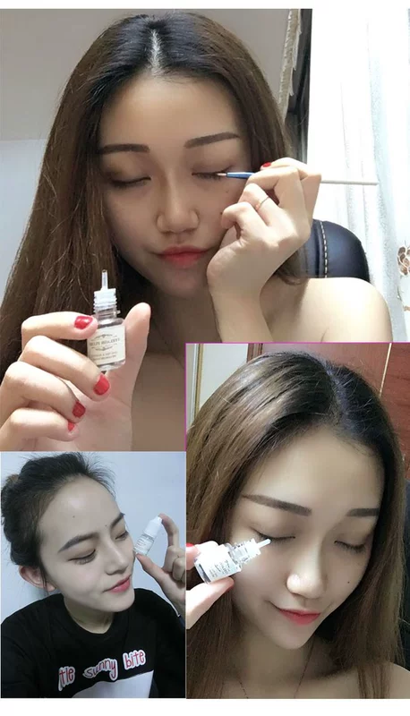 Mờ trang điểm lông mày tăng trưởng chất lỏng kem thực vật tự nhiên lông mi bà bầu siêu mạnh tăng trưởng dài dày uốn cong đích thực chuốt mi the face shop