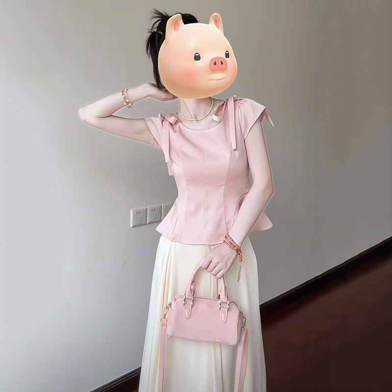 Summer Short-Sleeve Shirt and Stunning Early Summer Skirt Set for Women, 2026 Super Trendy Summer Outfit Complete Set