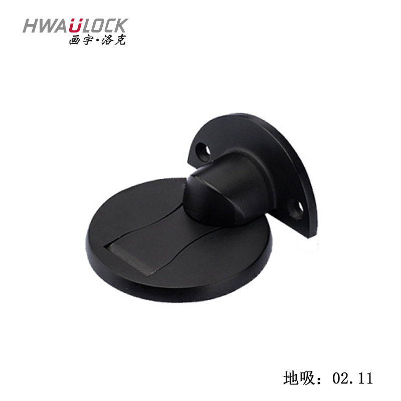 Black ground suction zinc alloy free of punch door suction strong magnetic windproof anti-crash home bedroom Makeup Room Touch Invisible