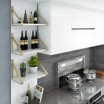 Creative restaurant nail art marble bookshelf kitchen bedroom wall rack Nordic partition decoration wall hanging